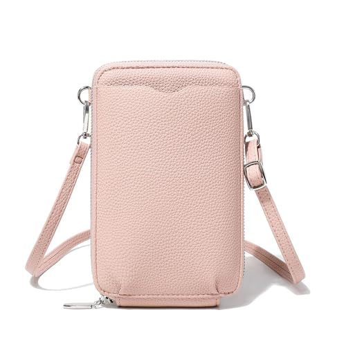TeeYee Damen PU Leder Kleine Geldbeutel Brieftasche Geldbörse Multifunktion Handytasche Rosa von TeeYee
