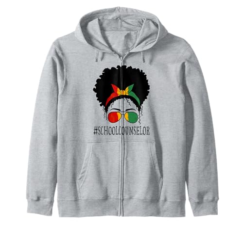 Schulberaterin, afrikanische Frauen, unordentlicher Dutt, schwarzer Geschichtsmonat Kapuzenjacke Schulberaterin, afrikanische Frauen, unordentlicher Dutt, schwarzer Geschichtsmonat Kapuzenjacke von TeeaxArt Messy bun Black History Month