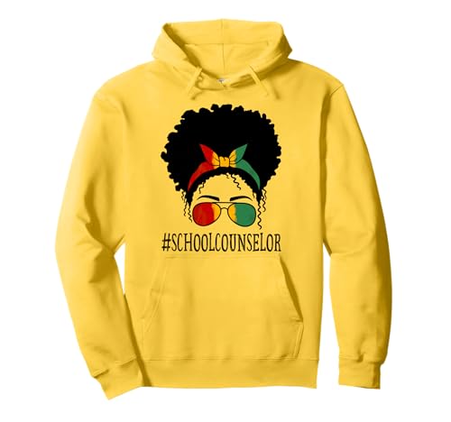 Schulberaterin, afrikanische Frauen, unordentlicher Dutt, schwarzer Geschichtsmonat Pullover Hoodie von TeeaxArt Messy bun Black History Month