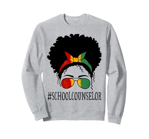 Schulberaterin, afrikanische Frauen, unordentlicher Dutt, schwarzer Geschichtsmonat Sweatshirt Schulberaterin, afrikanische Frauen, unordentlicher Dutt, schwarzer Geschichtsmonat Sweatshirt von TeeaxArt Messy bun Black History Month