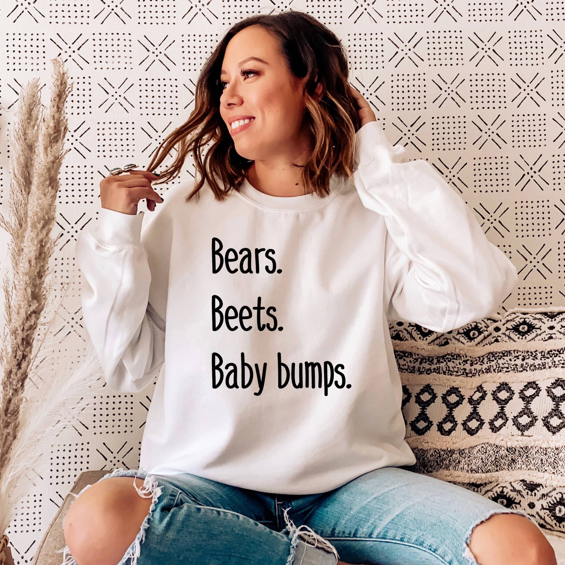 Umstands-Sweatshirt Mit Umstandsmode Von Beets | Zukünftige Mutter Sweatshirt Mama Baby-Bauch-Sweatshirt Wifey Pullover von Teegarb