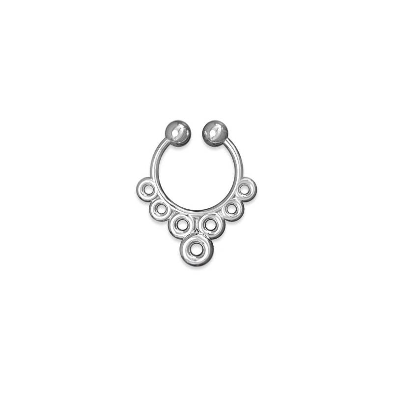 Septum Piercing, Einzigartige Ringe, Silber Coole Ring, Nase Schmuck, Kleine von Teegono