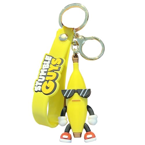 Teegxddy 1 Stück StumbleGuys Schlüsselanhänger -Bananenmann, Süßer Anhänger, Geschenkidee für Kinder Jugendliche oder Erwachsene von Teegxddy