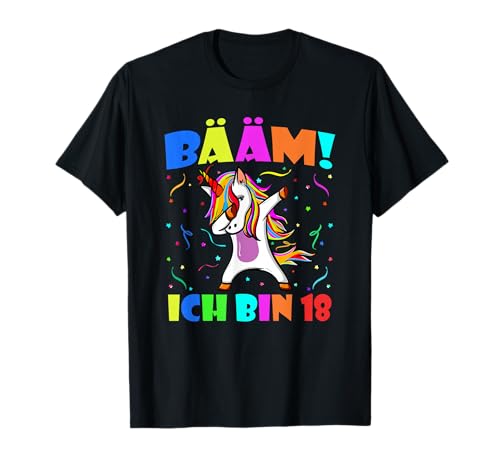 Dabbing Einhorn Bääm Ich Bin 18 - Junge Mädchen 18 Geburtstag Kunst T-Shirt Dabbing Einhorn Bääm Ich Bin 18 - Junge Mädchen 18 Geburtstag Kunst T-Shirt von Teeisle 18. Geburtstag