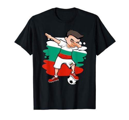 Dabbing Soccer Boy – Bulgarien-Trikot, Bulgarische Fußball-Fans T-Shirt von Teeisle Bulgaria Soccer