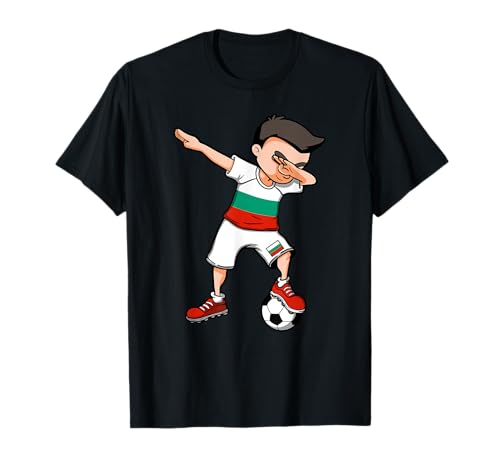 Dabbing Soccer Boy - Bulgarien Trikot Bulgarische Fußballfans T-Shirt von Teeisle Bulgaria Soccer