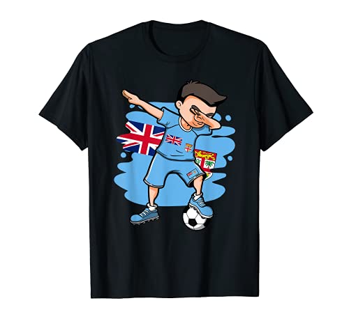 Dabbing Soccer Boy – Fidschi-Trikot für Fidschi-Fans, Sport T-Shirt von Teeisle Fiji Soccer