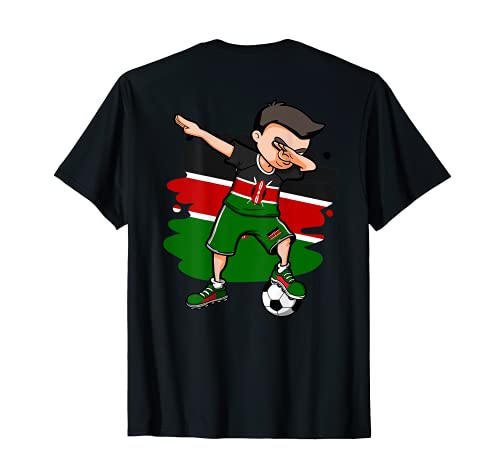 Dabbing Fußball Boy Kenia Trikot Kenia Fußball Liebhaber Sport T-Shirt Dabbing Fußball Boy Kenia Trikot Kenia Fußball Liebhaber Sport T-Shirt von Teeisle Kenya Soccer