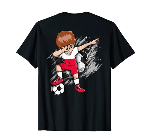 Dabbing Fußballtrikot für Jungen, Polen, Fußballliebhaber, Sport T-Shirt von Teeisle Poland Soccer
