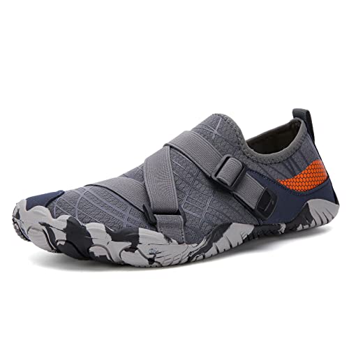 Teemie Badeschuhe Damen Wasserschuhe Herren Strandschuhe Unisex Schnell Trocknend Schwimmschuhe Aquaschuhe Surfschuhe Outdoor Wassersport Tauchen Surfen Traillaufschuhe Grau 43 Teemie Badeschuhe Damen Wasserschuhe Herren Strandschuhe Unisex Schnell Trocknend Schwimmschuhe Aquaschuhe Surfschuhe Outdoor Wassersport Tauchen Surfen Traillaufschuhe Grau 43 von Teemie