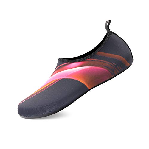 Teemie Badeschuhe Herren Damen Wasserschuhe Unisex Schwimmschuhe Strandschuhe Schnell Trocknend Aquaschuhe Breathable Surfschuhe für Pool Beach AuroraRot 36/37 Teemie Badeschuhe Herren Damen Wasserschuhe Unisex Schwimmschuhe Strandschuhe Schnell Trocknend Aquaschuhe Breathable Surfschuhe für Pool Beach AuroraRot 36/37 von Teemie