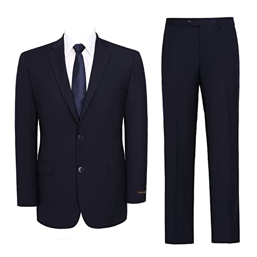 Teemlanny Herren Anzug 2 Stück Klassische Passform Zwei Knöpfe Solide Business Casual Jacke Blazer Hosen Set, navy, 60 Hoch Teemlanny Herren Anzug 2 Stück Klassische Passform Zwei Knöpfe Solide Business Casual Jacke Blazer Hosen Set, navy, 60 Hoch von Teemlanny