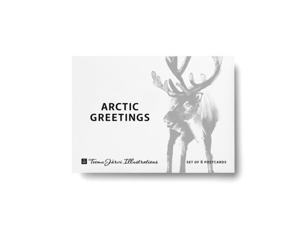 Teemu Järvi Illustrations Teemu Järvi Arctic Greetings Postkarten Set von Teemu Järvi Illustrations