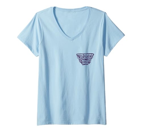 Damen Teenage Mutant Ninja Turtles Purple Mutant Mayhem T-Shirt mit V-Ausschnitt von Teenage Mutant Ninja Turtles