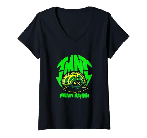 Damen Teenage Mutant Ninja Turtles TMNT Shell Mutant Mayhem T-Shirt mit V-Ausschnitt von Teenage Mutant Ninja Turtles