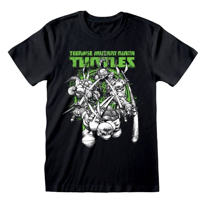 Teenage Mutant Ninja Turtles Freefall T-Shirt schwarz in S von Teenage Mutant Ninja Turtles