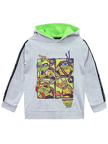 Teenage Mutant Ninja Turtles Jungen Hoodie | Leonardo, Donatello, Raphael und Michelangelo Kinder Hoodie | 116 | Offizielle TMNT Merchandise von Teenage Mutant Ninja Turtles