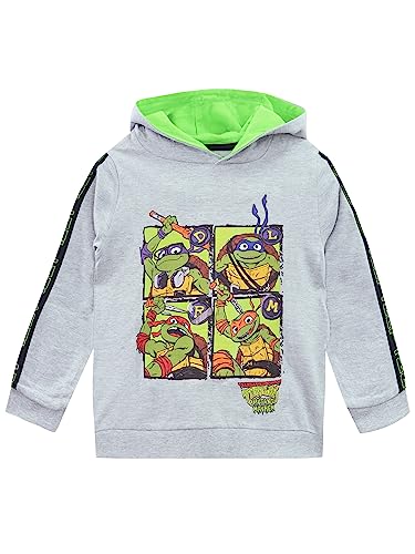 Teenage Mutant Ninja Turtles Jungen Hoodie | Leonardo, Donatello, Raphael und Michelangelo Kinder Hoodie | 146 | Offizielle TMNT Merchandise von Teenage Mutant Ninja Turtles