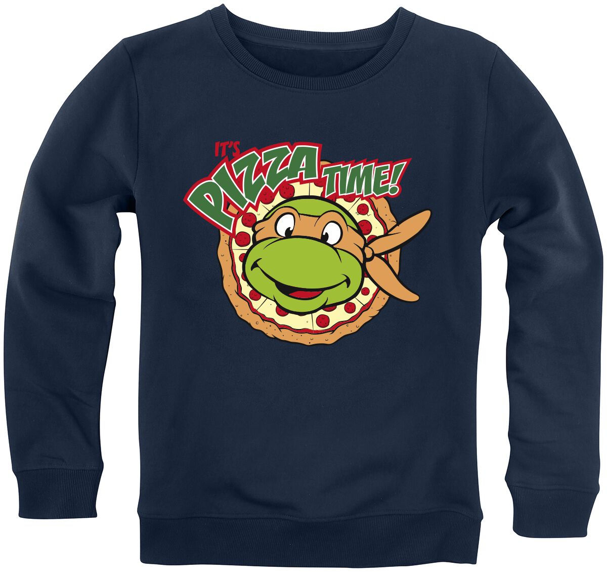 Teenage Mutant Ninja Turtles Kids - It`s Pizza Time! Sweatshirt blau in 164 von Teenage Mutant Ninja Turtles