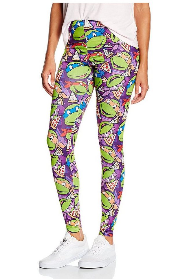 Teenage Mutant Ninja Turtles Leggings NINJA TURTLES Leggings Damen Mädchen Hose Karneval Motto Partys Kostüm von Teenage Mutant Ninja Turtles