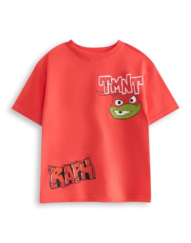 Teenage Mutant Ninja Turtles Raph Red Kurzarm-Grafik-T-Shirt | TMNT Jungen T-Shirt | Cartoon-Oberteil mit Rundhalsausschnitt | Freizeitkleidung für Kinder | Turtles Merch – 3–4 Jahre von Teenage Mutant Ninja Turtles