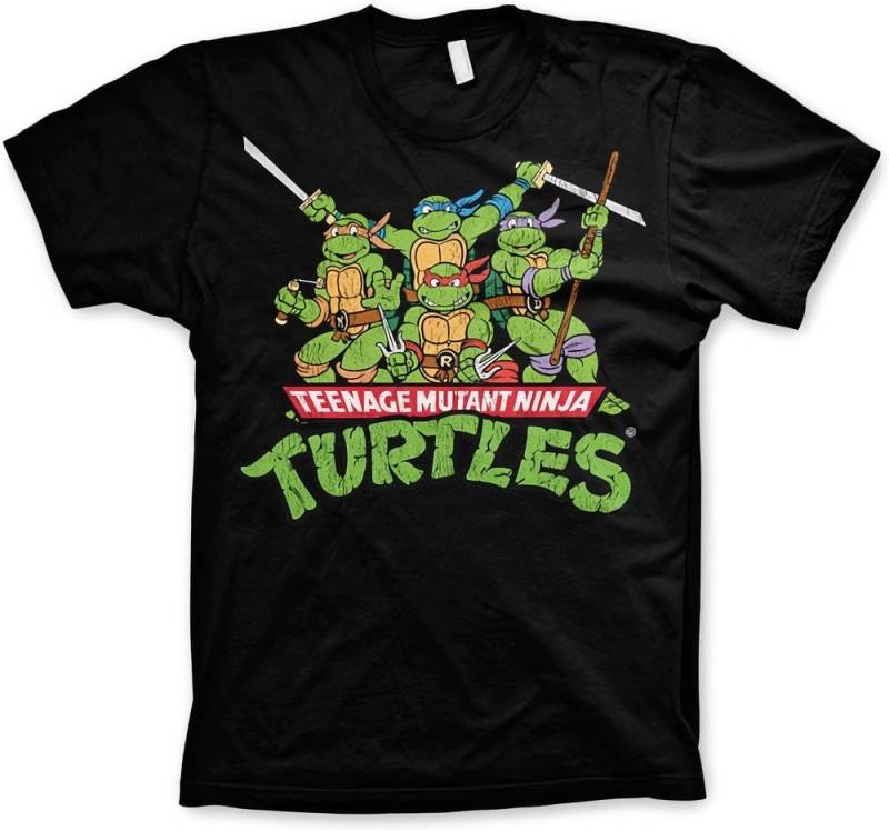 Teenage Mutant Ninja Turtles T-Shirt Turtles Distressed Group T-Shirt von Teenage Mutant Ninja Turtles
