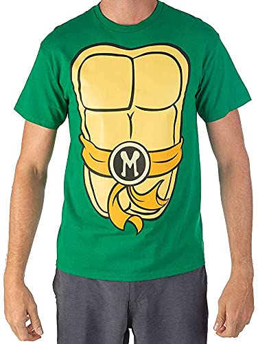 Teenage Mutant Ninja Turtles TMNT Herren Kostüm T-Shirt - Orange - Groß von Teenage Mutant Ninja Turtles