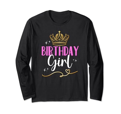 Birthday queen Birthday Princess Its my Birthday Girl Langarmshirt von Teenager Geburtstag Schriftzug by mintas