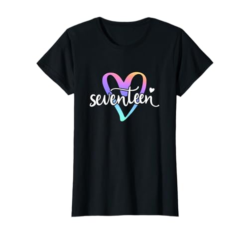 Seventeen Siebzehn 17 Geburtstag Teenager 17 Jahre Mädchen T-Shirt von Teenager Geburtstag Schriftzug by mintas