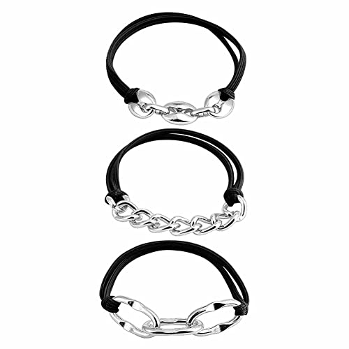 Teensery 3 Stück Metall Pferdeschwanzhalter Haargummis Pferdeschwanzhalter Haarschmuck für Damen und Mädchen (Silber) von Teensery