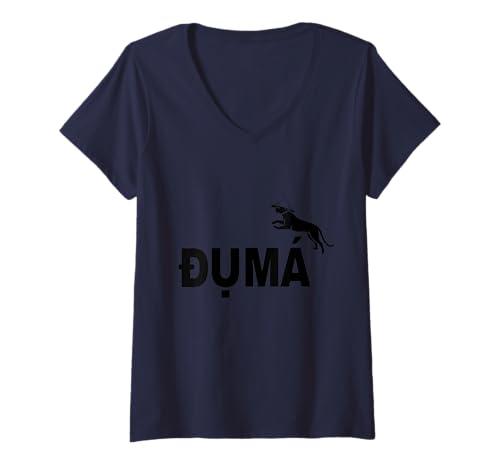 Damen Lustiges vietnamesisches DU MA T-Shirt mit V-Ausschnitt Damen Lustiges vietnamesisches DU MA T-Shirt mit V-Ausschnitt von Tees Pho You