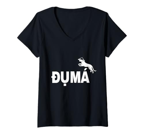 Damen Lustiges vietnamesisches DU MA T-Shirt mit V-Ausschnitt Damen Lustiges vietnamesisches DU MA T-Shirt mit V-Ausschnitt von Tees Pho You