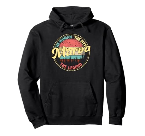 Marva Woman Myth Legend Personalisierter Frauenname Pullover Hoodie von Teeschase: Get More Custom Name Apparel