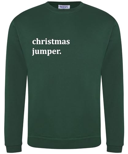 Teesh Clothing Herren Weihnachtspullover | Ironic Design Gr. Large, grün Teesh Clothing Herren Weihnachtspullover | Ironic Design Gr. Large, grün von Teesh Clothing