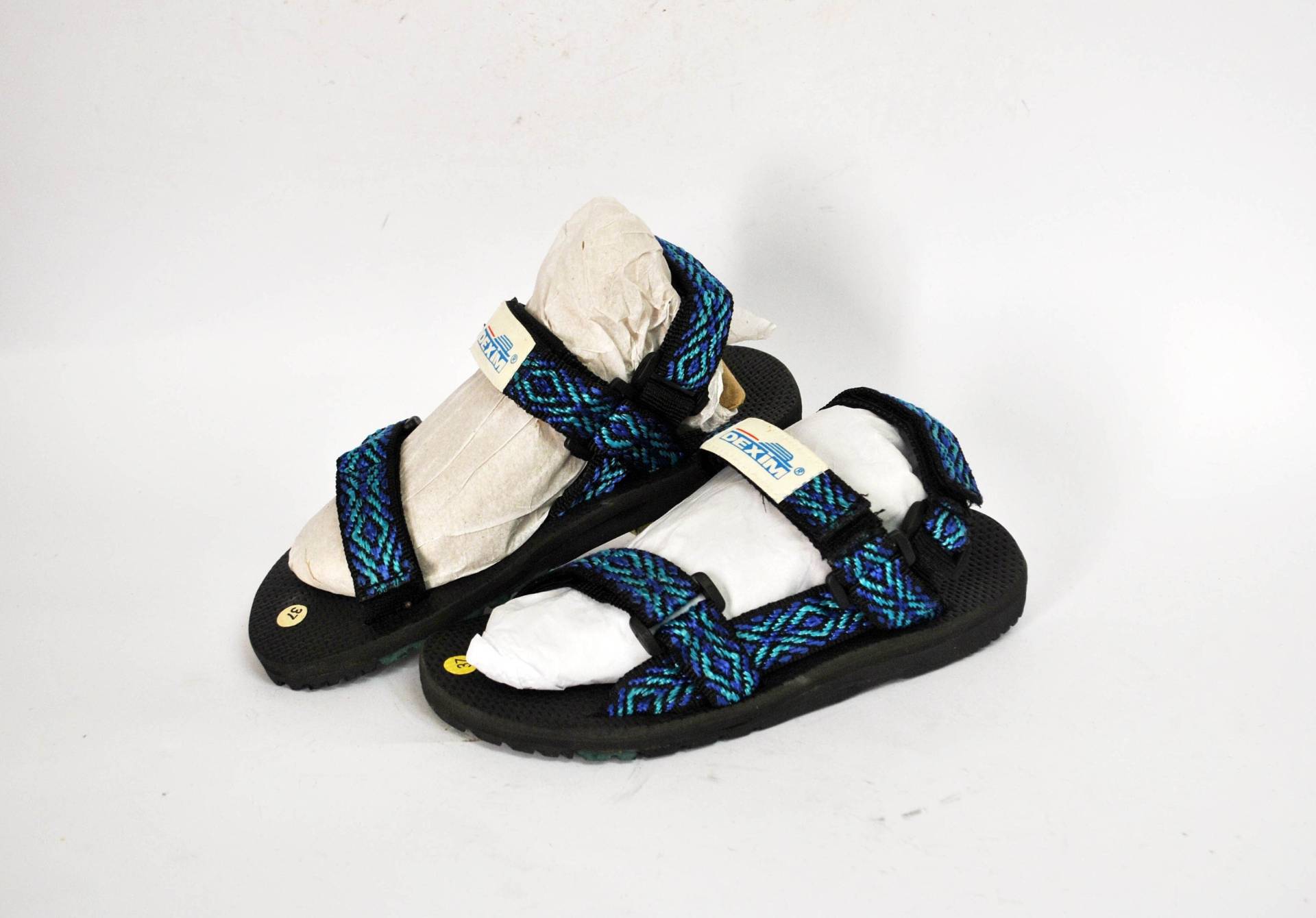 Vintage Schwarze Sandalen Wanderschuhe Damen Sommer Schuhe Gr. 40 Mit Riemchen Ninja Grün Japanisch 90Er Jahre Sportwanderweg von Teever