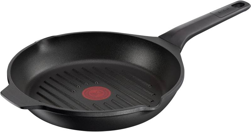 Tefal Grillpfanne "Robusto Bratpfanne Induktion mit Antihaftversiegelung" Aluminium 1 Stk. tlg. Thermo-Signal bei idealer Brattemperatur, für alle Herdarten geeignet von Tefal