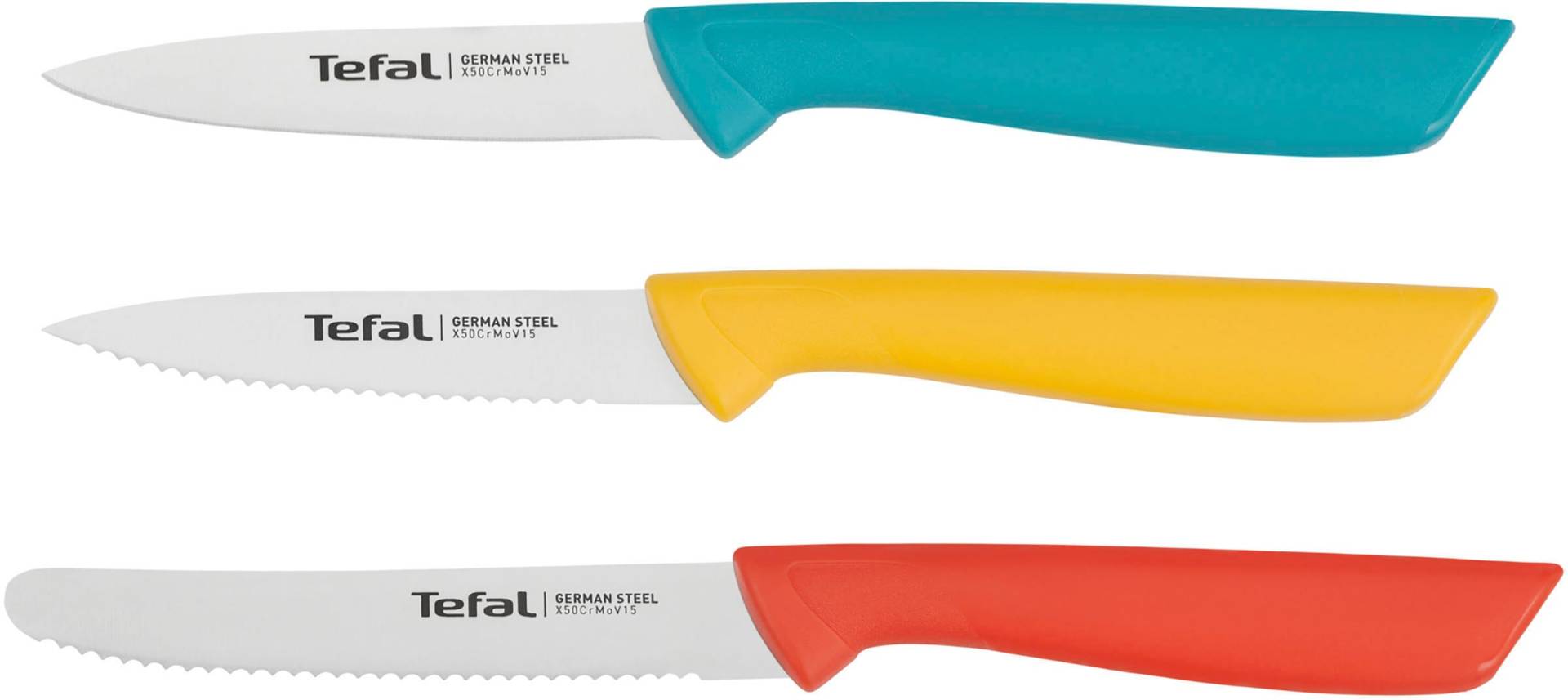 Tefal Messer-Set "K273S3 Colorfood", (Set, 3 tlg.) von Tefal