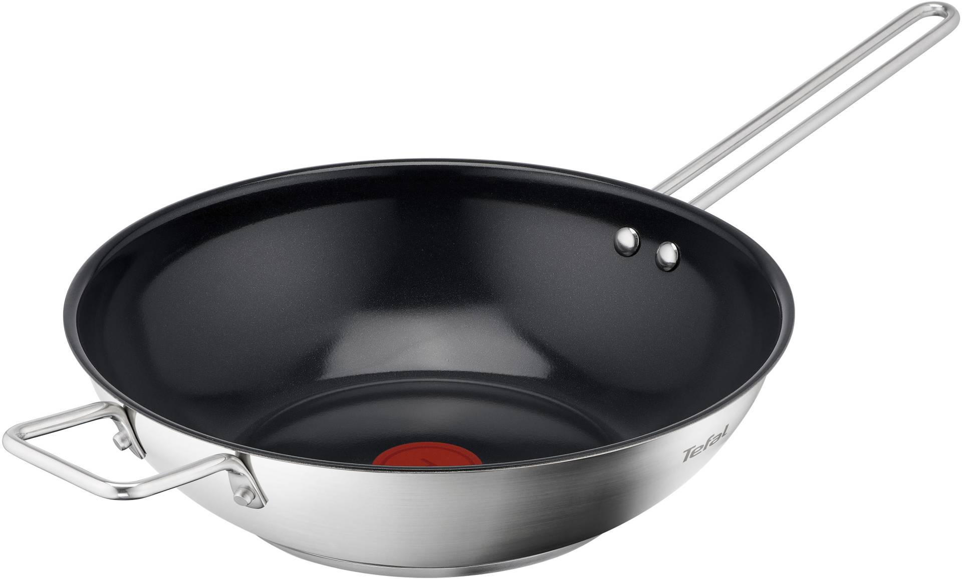 Tefal Wok "Nordica, beschichtete Wokpfanne Induktion Ø 28 cm, Thermo-Signal" Edelstahl 1 Stk. tlg. minimalistisches Design, robuster Griff, für alle Herdarten, H87119 von Tefal