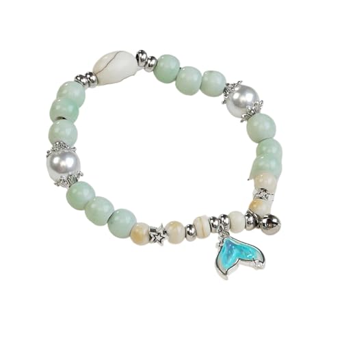 Buntes Keramik-Armband mit Seestern-Perlen für Damen, Boho-Fischperlen, geflochtene Seilkette, Strand-Party-Schmuck, 1.0*1.0*1.0 Buntes Keramik-Armband mit Seestern-Perlen für Damen, Boho-Fischperlen, geflochtene Seilkette, Strand-Party-Schmuck, 1.0*1.0*1.0 von Tefexer