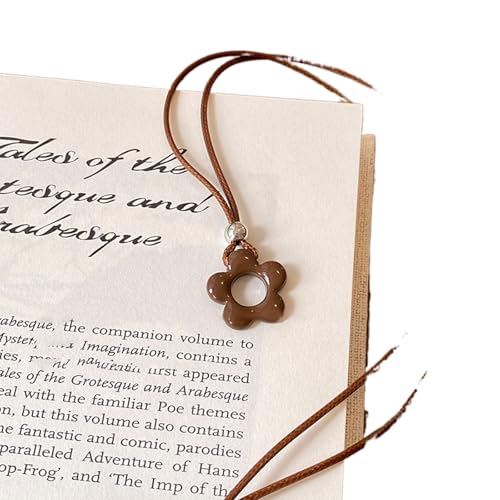 Lange Halskette mit Blumenanhänger, verstellbare Knoten, Pullover, Kette, Party, Hochzeit, Schmuck, Geschenke von Tefexer