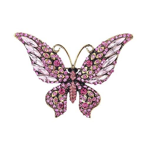 Luxus Retro Exquisite voll eingelegte Zirkon Schmetterling Brosche für Frauen Mädchen Mode Hochzeit Party Kleidung Accessoires Geschenke von Tefexer