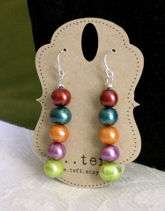 Totem - Handgemachte Perle Ohrringe, Einzigartiges Geschenk Für Mama, Beste Freundin, Geburtstag, Jubiläum, Bunte Ohrringe Frau Totem - Handgemachte Perle Ohrringe, Einzigartiges Geschenk Für Mama, Beste Freundin, Geburtstag, Jubiläum, Bunte Ohrringe Frau von Tefi