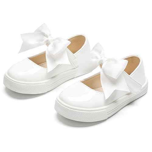 Tegeek Glitzernde Turnschuhe für Mädchen von 3–12 Jahren, bequeme Passform, lässige Prinzessinnen-Schuhe, TS13-mirror White, 27.5 EU von Tegeek