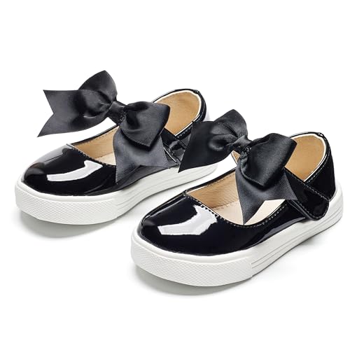 Tegeek Glitzernde Turnschuhe für Mädchen von 3–12 Jahren, bequeme Passform, lässige Prinzessinnen-Schuhe, Ts13-Obsidian Black, 22.5 EU von Tegeek