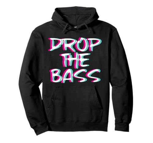 Drop The Bass Techno Trippy EDM | Festival Hardcore Hardtekk Pullover Hoodie Drop The Bass Techno Trippy EDM | Festival Hardcore Hardtekk Pullover Hoodie von Tekk Rawstyle Glitch Party Outfit Rave | Geschenk