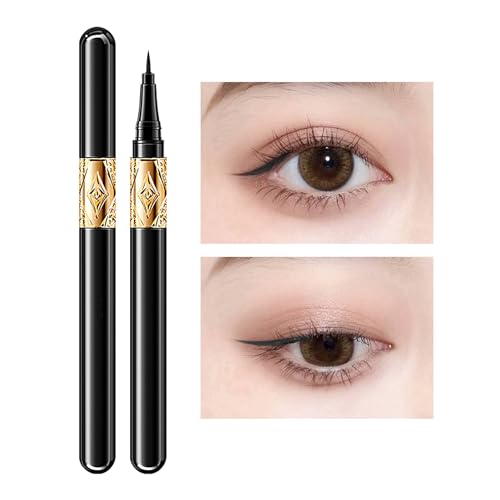 Eyeliner-Stift, Wasserfester Eyeliner-Stift, Schwarze Eyeliner-Stifte für präzise Definition, schnell trocknende Formel, Augen-Make-up, erzeugen kräftige und definierte Linien, 1 g Teksome von Teksome