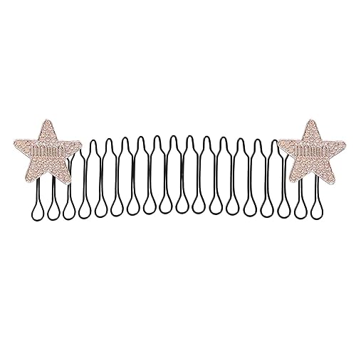 Haar-Seitenkämme Strass, unsichtbare sternförmige Haarspange, unsichtbare sternförmige Haarspange, dehnbare Seitenkämme für Frauen Teksome von Teksome