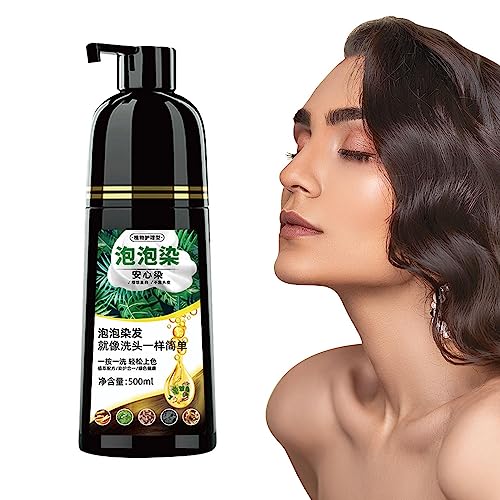 Haarfärbe-Shampoo für Frauen | Langanhaltendes Farbshampoo - Blasenhaarfarbe für einfaches Haarfärben, Selbstpflege-DIY-Haarfärbung für Frauen und Männer Teksome von Teksome