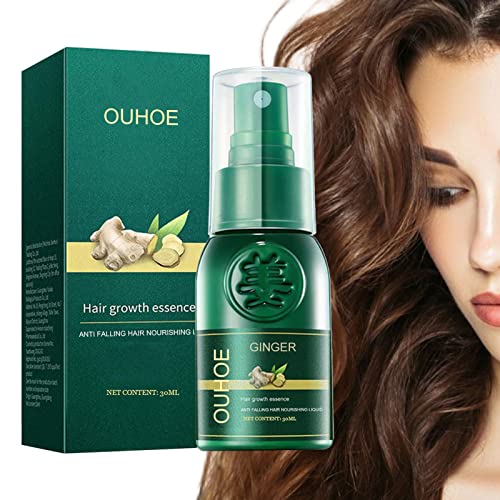 Ingwer-Haarwachstumsspray | 30ML Herbal Essences Haarölnebel | Ginger Hair Care Essence Verhindert Haarausfall, fördert das Haarwachstum für Männer und Frauen Teksome von Teksome