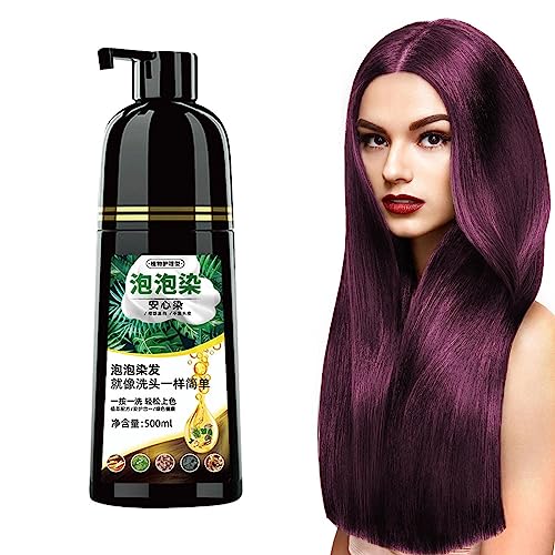 Instant Plant Bubble Natürliches Haarfärbeshampoo,Haarfarben-Shampoo | Blasenhaarfarbe für einfaches Haarfärben, Selbstpflege-DIY-Haarfärbung für Frauen und Männer Teksome von Teksome